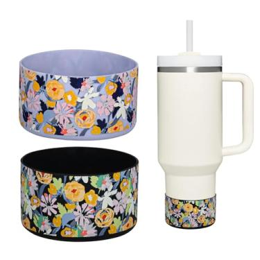 Imagem de HEYSKAY 2 peças de base protetora de silicone para botas Stanley Quencher Adventure 1,134 g e Stanley IceFlow 590 ml copo de 850 g e compatível com garrafas de água Hydro Sport de 350 a 680 g, Yeti e