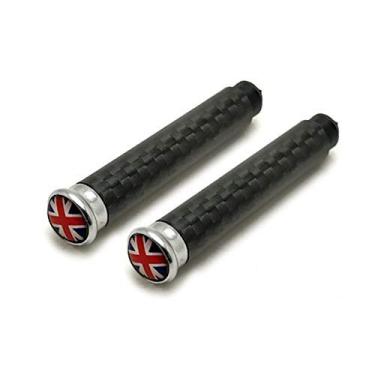 Imagem de YaaGoo Fechadura de pino de porta interior para Mini Cooper, Carbon UJ, Preto, 2 Contagem