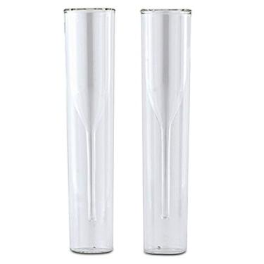 Imagem de WEDDINGSTAR Taças de Champanhe de Parede Dupla Contemporâneas, Vidro, Flauta, Duas Taças de Champanhe, 4 Onças