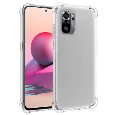 Imagem de sidande Capa para Redmi Note 10/Note 10S/Redmi Note 11SE 4G/Poco M5S, Capa M2101K7BG para meninas, capa protetora de telefone transparente transparente macia flexível TPU fina para Xiaomi Redmi Note