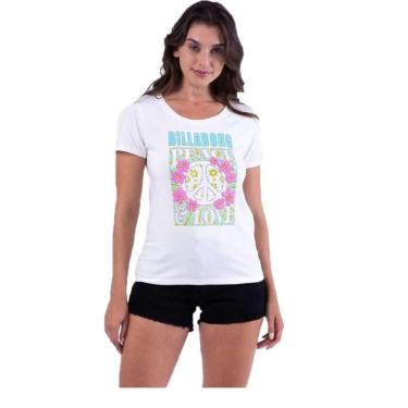 Imagem de Camiseta Billabong Peace And Love - Off white - M-Feminino