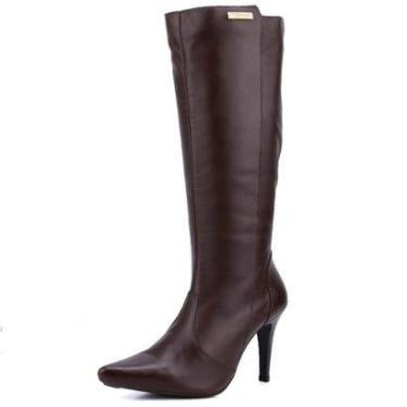 Imagem de Bota Social Mr. Gutt em Couro Salto Agudo-Feminino