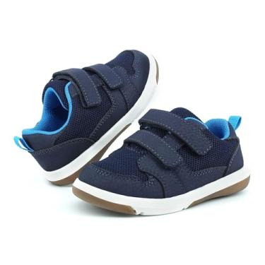 Imagem de SKYWHEEL Sapato feminino de uniforme escolar Mary Jane Sapatilha, Tênis infantil azul marinho 103, 9 Toddler