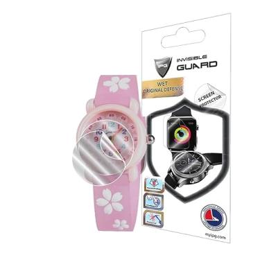 Imagem de IPG Protetor de tela de hidrogel para relógio analógico Dodosky infantil (2 unidades) Película transparente HD invisível antiarranhões - suave/autorreparação/bolha para crianças pequenas