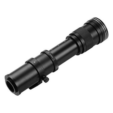 Imagem de CL015 Câmera Super Telefoto Lente Zoom T2-FX Adaptador de Montagem Anel Foco Manual 420-800mm F/8.3-16 Ultra Zoom T Mount Câmeras X (Preto)