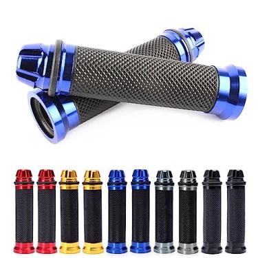 Imagem de Universal 7/20.3 cm 22 mm Punhos de guidão de motocicleta borracha gel compatível com Chopper Cruiser Bike Street Bike Dirt Bike