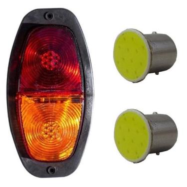 Imagem de Lanterna Canoinha Carretinha Reboque Bicolor C/ Lâmpada LED - Noster