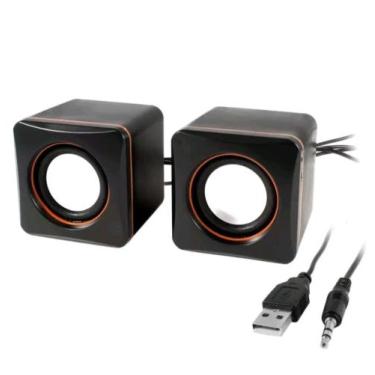 Imagem de Caixinha de Som Portátil 5W USB p2 PC Notebook Celular - Kapbom - Kapb