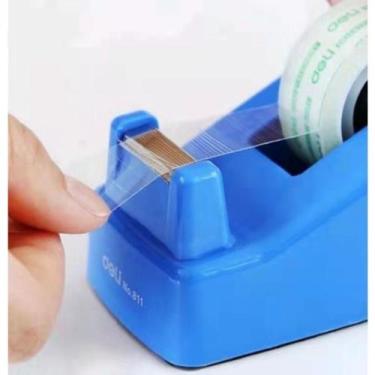 Imagem de Kit Mini De Fita Adesivo Com Suporte +3 Fitas Para Escolar Escritório 