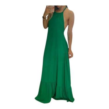 Imagem de Vestido Longo Frente Única Decote Festa Casamento Madrinha - C.Cintra,