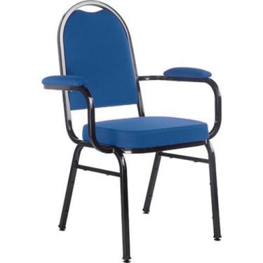 Imagem de Cadeira com braços para Auditórios Linha Hotel Azul - Design Office Mó