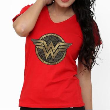 Imagem de Camiseta Mulher Maravilha Wonder Woman Liga Da Justiça - Tee Geek, M, 