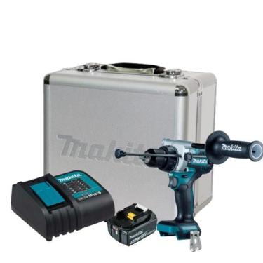 Imagem de Furadeira Parafusadeira Bateria 18v 5ah Makita Dhp486 Maleta