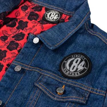 Imagem de Jaqueta denin feminina forrada cores - C84, M, Azul, Vermelho