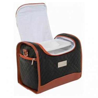 Imagem de Bolsa Térmica 4 Potes - Preta com Marrom Classic - Padrão: Único - Bag