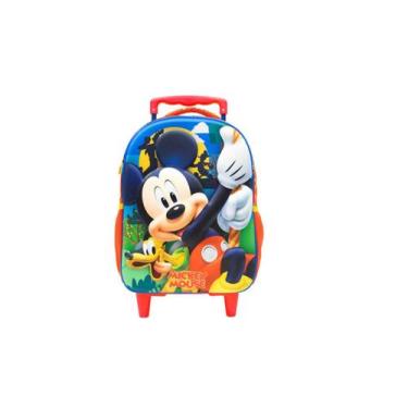 Imagem de  Mochila de Rodinha Escolar G 3D Mickey Mouse Original Disne