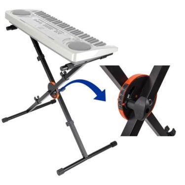 Imagem de Estante Apoio Suporte X Memória Piano Teclado Case Djs,Mixer - Aj Som 