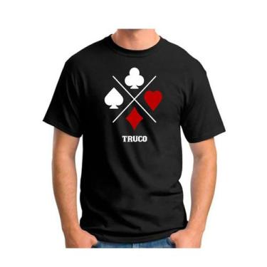 Imagem de Camiseta camisa masculina truco truqueiro jogo nipe baralho - Dogs , P