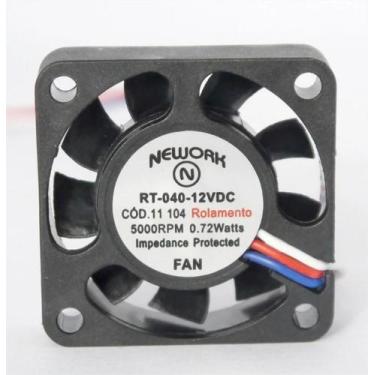 Imagem de Cooler Nework 12V RT-040 11.104 40X40X10mm ROLAMENTO Amp.: 0,06 RPM: 5