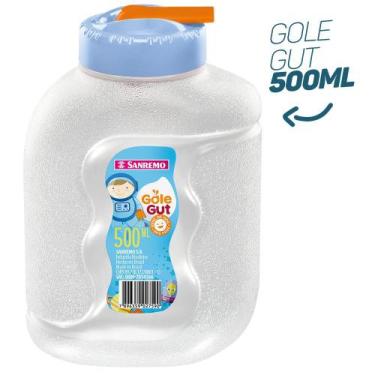 Imagem de Garrafa Gole Gut 500ml Para Água Suco P/ Geladeira Livre Bpa Ergonômic