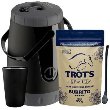 Imagem de Kit Tereré Trot's Garrafa Cuia Bomba E Erva Burrito