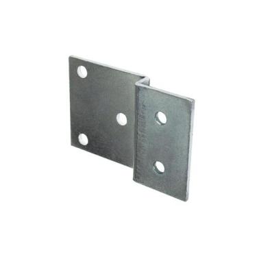Imagem de Fixador Ou Chapa Fixadora de Aço Em Zinco Branco 40 X 63,1 Mm - Bigfer