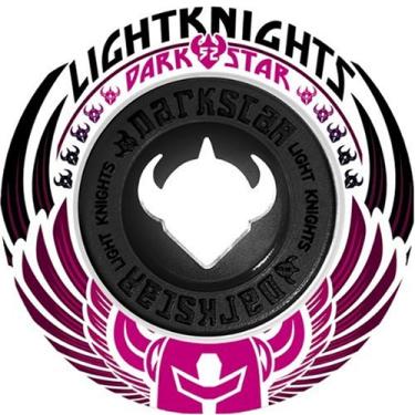 Imagem de Darkstar Rodas de cavaleiro leve, preto/branco, 52 mm