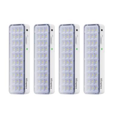 Imagem de Kit 04 Luminárias de Emergência Led Intelbrás Autônoma Lea 31 com 30 L