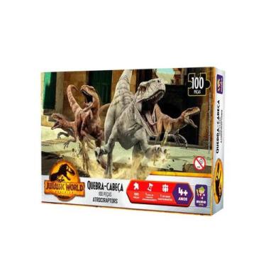 Imagem de Quebra-cabeça Jurassic Park Atrociraptors Caçadores 100 Peças - Mimo B