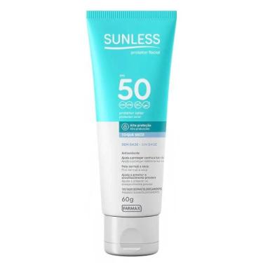 Imagem de Protetor Solar Sunless Facial Fator 50 Toque Seco Sem Base sem cor - F
