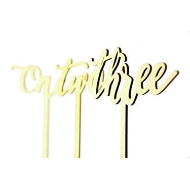 Imagem de Activ8 Números elegantes de mesa de casamento de madeira | Pacote com 1 a 12 | Bastões de caligrafia incluindo base sólida extra grossa | Centro de mesa de decoração de casa para festa de recepção |