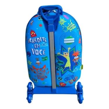 Imagem de Mochila 3d C/ Rodinhas Divertidamente Roleta Azul Marca Max Toys