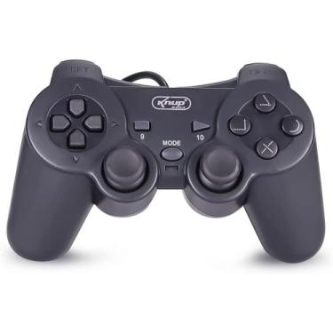 Imagem de Controle Joystick Para Video Game Preto Com Fio Kp-gm014 - KNUP