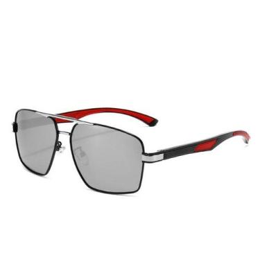 Imagem de Óculos De Sol Vinkin Masculino Polarizado Uv400 Luxuoso, Vermelho