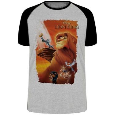 Imagem de Camiseta Rei Leão Simba Blusa Plus Size extra grande adulto ou infanti