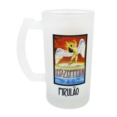 Imagem de Caneca Vidro Jateado Cerveja Chopp Banda Led Zeppelin - GMH