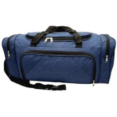 Imagem de Mala Bolsa De Mão Viagem Gg 60 Litros 4 Compartimentos - FF, Cinza