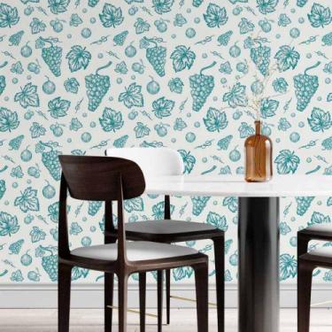 Imagem de Papel De Parede Adesivo Frutas Outono N014080 Rolo 0,58x3M - Adesivo B