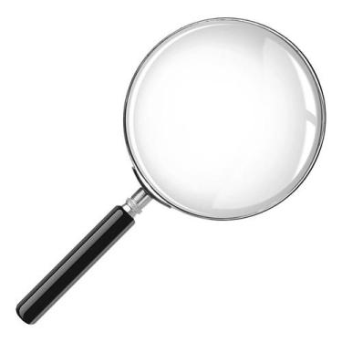 Imagem de Lupa 100mm Aumento Grande 5x Lente Manual Leitura Estetica - MBTech