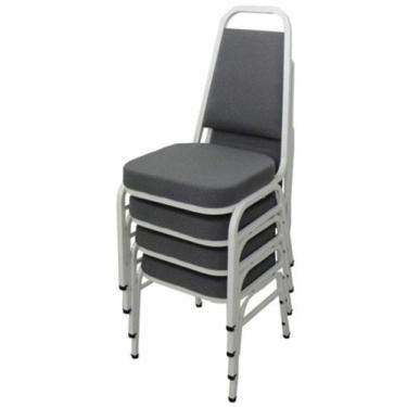Imagem de Kit com 4 Cadeiras Empilháveis Linha Hotel Plus - Design Office Móveis