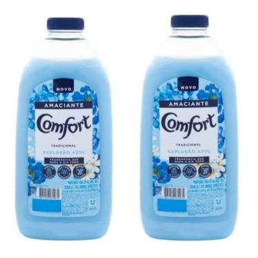 Imagem de Amaciante Comfort 1,8L Tradicional Explosão Azul - Kit com 02 unidades