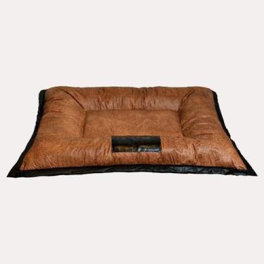 Imagem de Cama pet luxo impermeável   G  97 x 67 x 9 cm  Peroba  - Solo Pet 