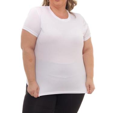 Imagem de Camiseta Feminina Dry Fit Plus Size Poliester Academia - Per Tutti Wea
