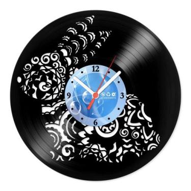 Imagem de Relógio De Parede Disco Vinil Diversos - Coelho Abstrato - VDI-064 - M