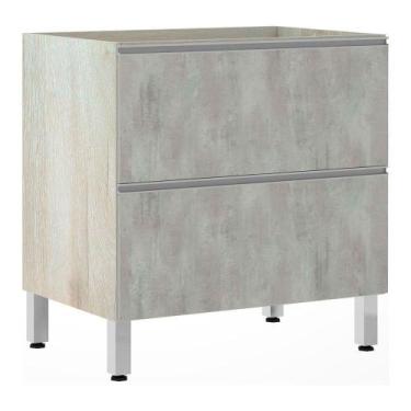 Imagem de 1. "Balcão Sem Tampo 80cm Basculante Lis Legno Concreto" - LUCIANE