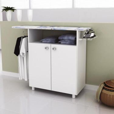 Imagem de Armário Multiuso 2 Portas com Tábua de Passar TP3000 - Branco - Tecno 
