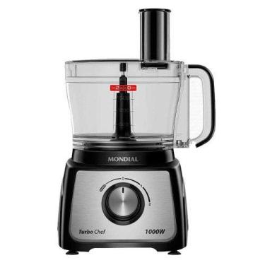 Imagem de Multiprocessador Turbo Chef 7 em 1 Mondial MPN-01-BE 1000W, Preto Inox