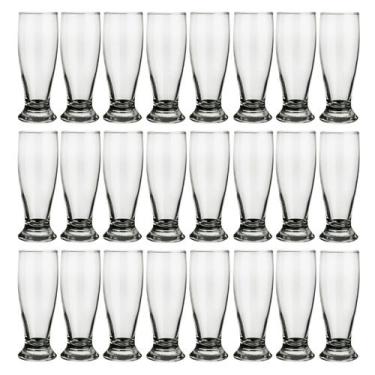 Imagem de 24 Copos Munich Vidro Transparente Cerveja 300ml - NADIR FIGUEIREDO