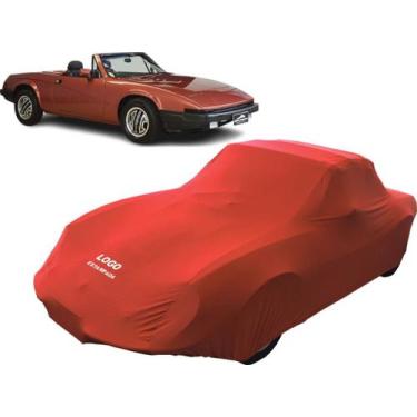 Imagem de Capa Automotiva Miura Spider Tecido Helanca Lycra - Mz, Vermelha