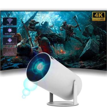 Imagem de Mini Projetor Portatil, 5G,Wifi,Android 11,8000 Lumens-Hy300 - Magcubi